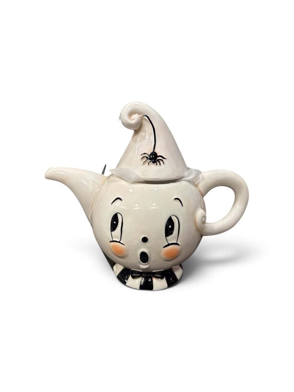 Johanna Parker Gus Ghost Clown Ceramic Teapot Halloween Decor